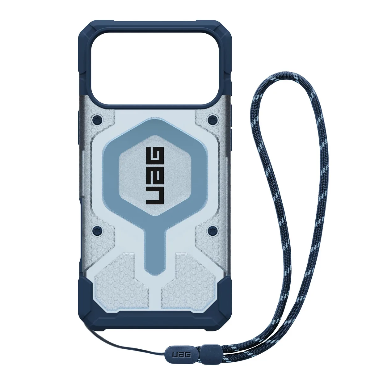 Чехол для смартфона UAG Pathfinder Clear MagSafe с ремешком для Apple iPhone 18 Pro Max/17 Pro Max Blues — фото 2