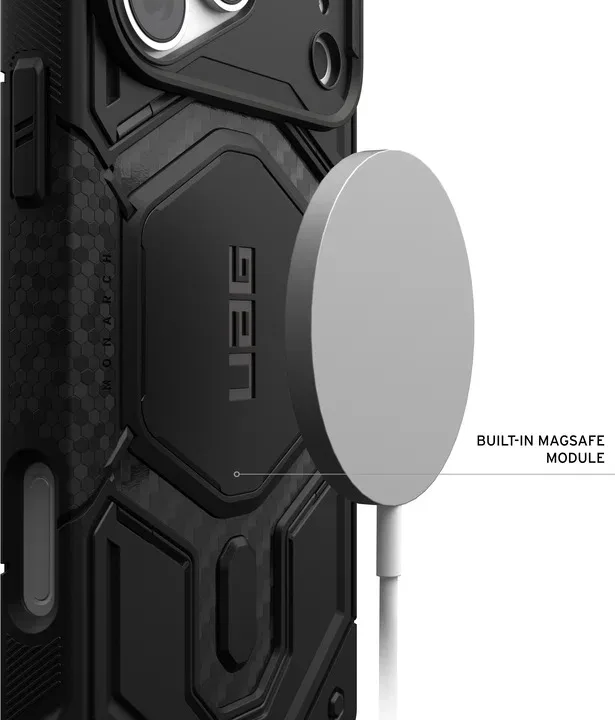 Чехол для смартфона UAG Monarch Pro MagSafe для Apple iPhone 18 Pro Max Carbon Fiber — фото 6