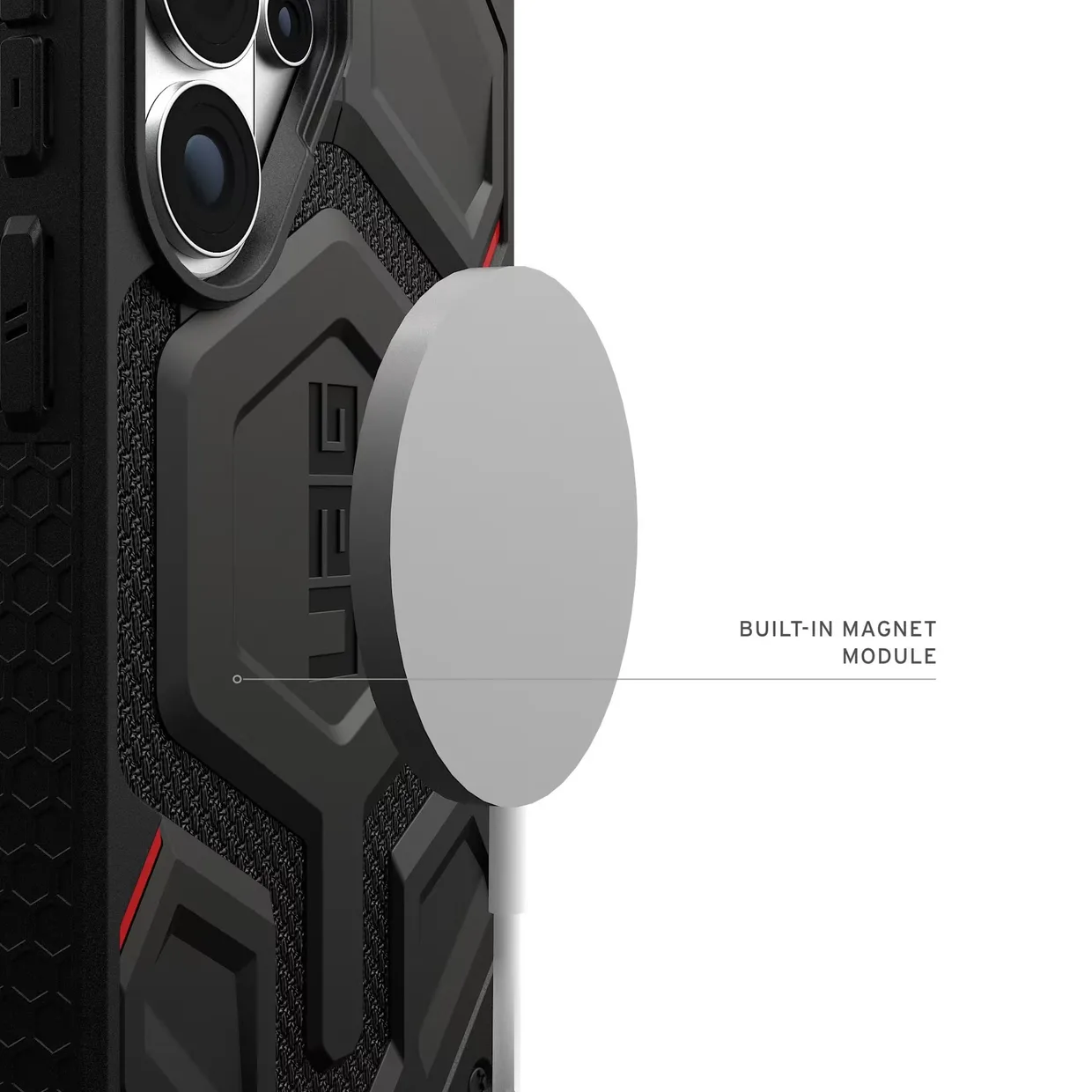 Чехол для смартфона UAG Monarch Pro Kevlar Magnet для Samsung Galaxy S26 Ultra Kevlar Black — фото 4