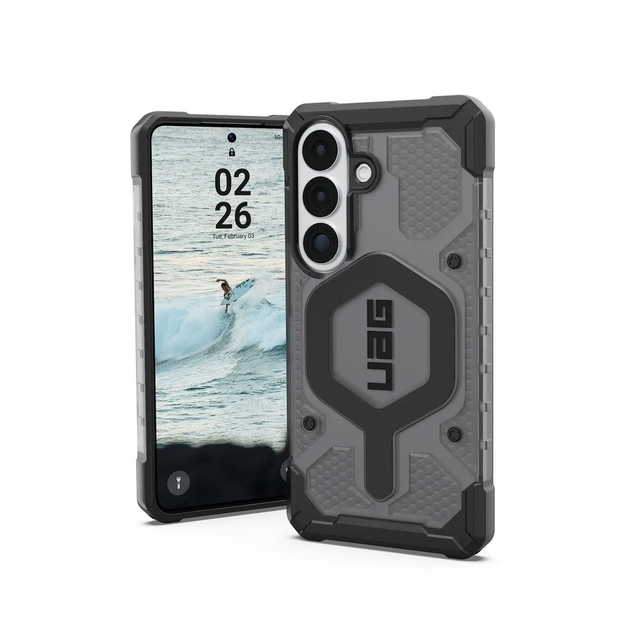 Чехол для смартфона UAG Pathfinder Clear Magnet для Samsung Galaxy S26 Ash/Black — фото 2