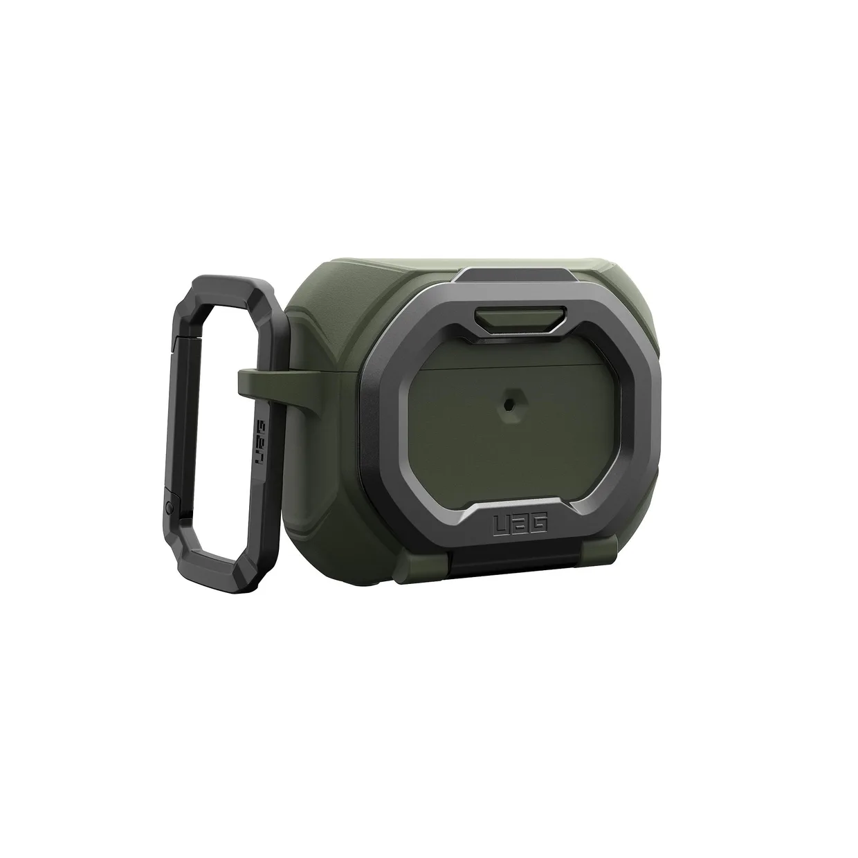 Чехол для наушников UAG Monarch для Apple AirPods Pro 3 Olive Drab/Silver — фото 3