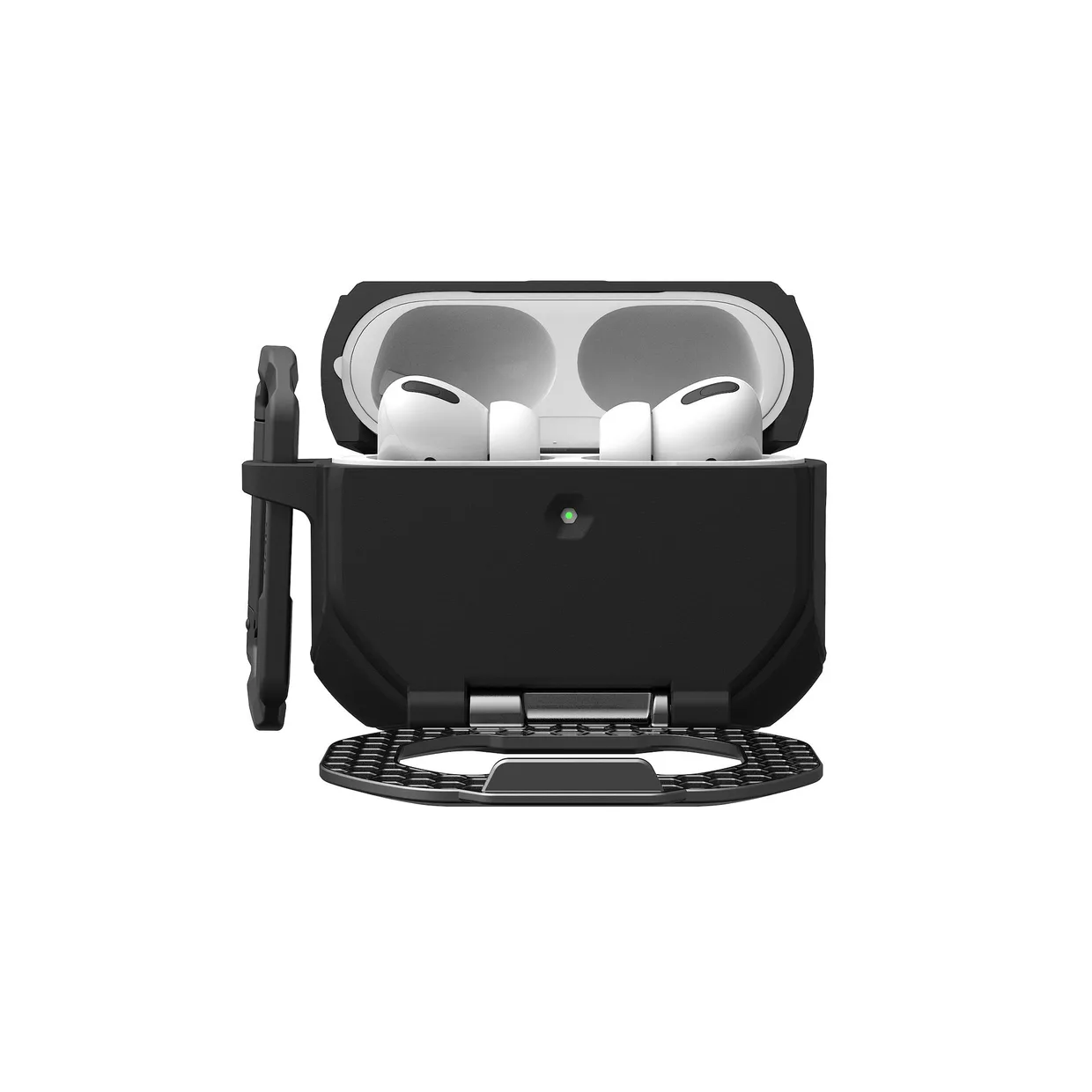 Чехол для наушников UAG Monarch для Apple AirPods Pro 3 Black/Silver — фото 6