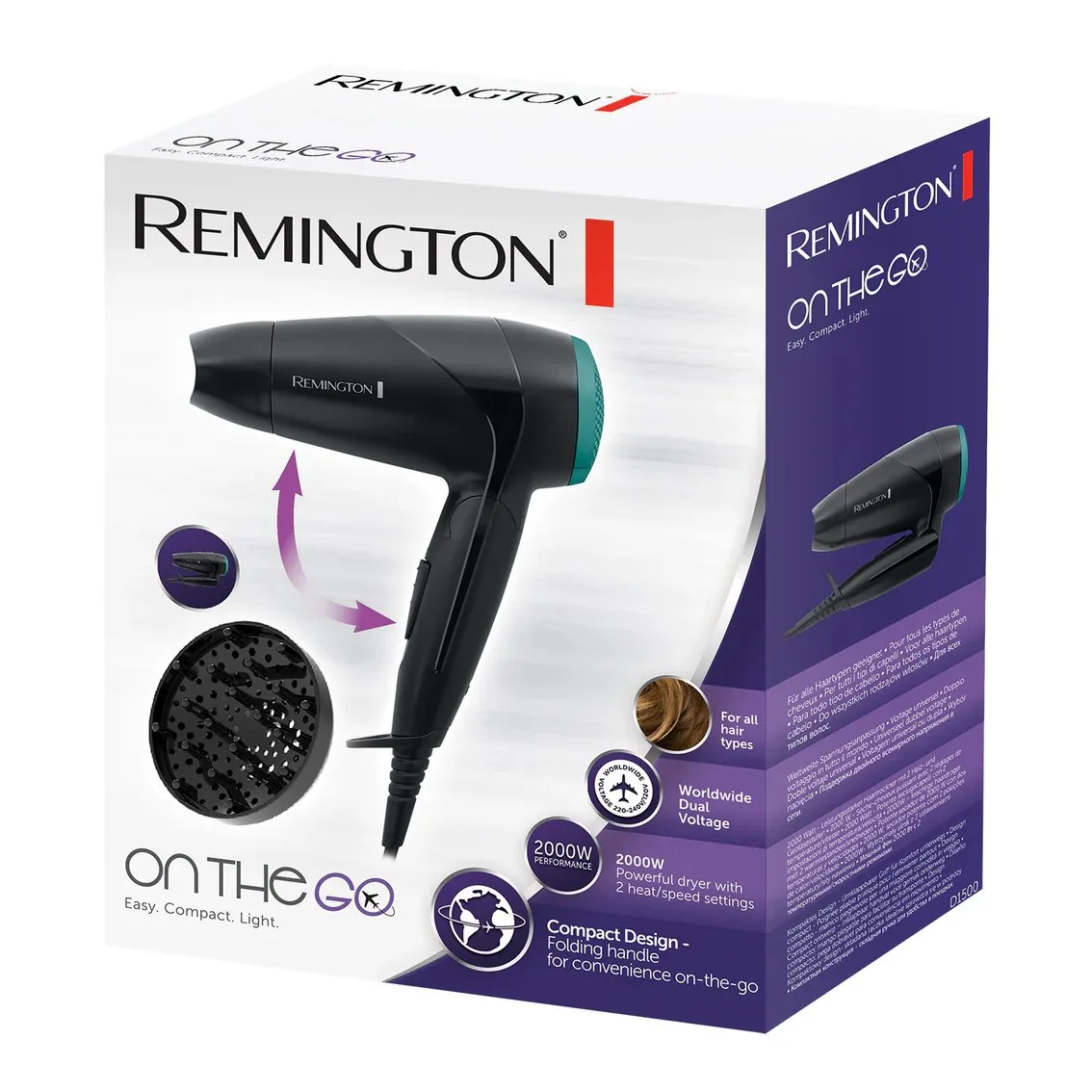 Фен дорожный Remington On The Go D1500 — фото 5