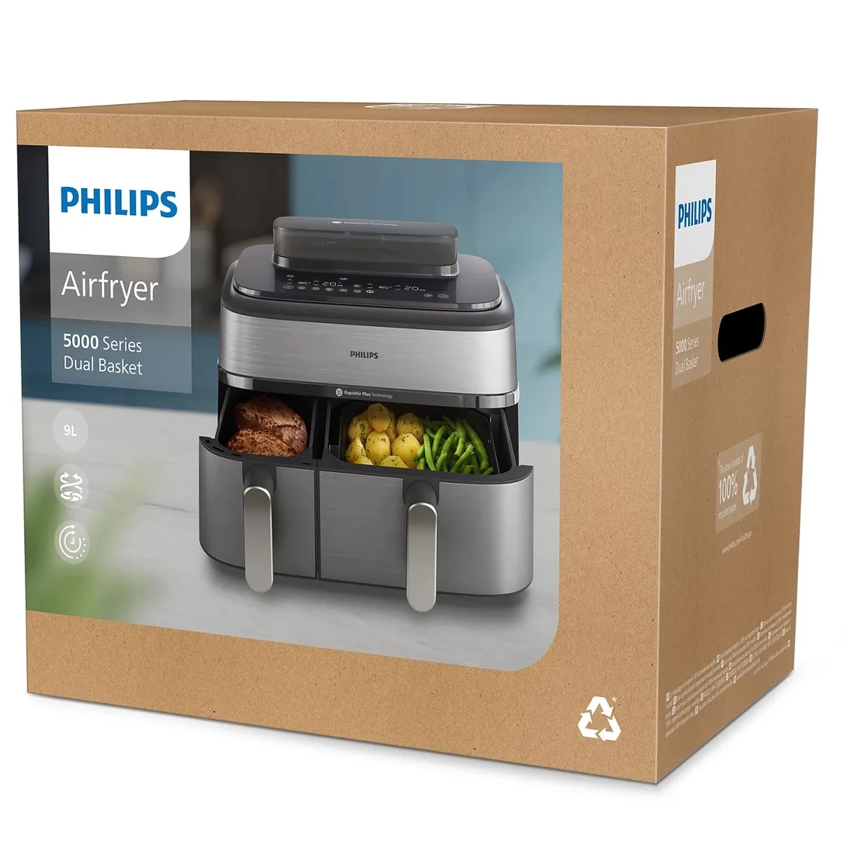 Мультипечь Philips 5000 Series Ovi Dual Steam NA555/00 — фото 6