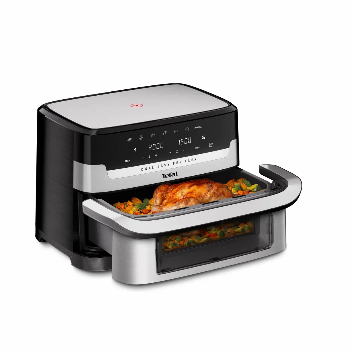 Мультипечь Tefal Dual Easy Fry Flex EY922DE0 — фото 2
