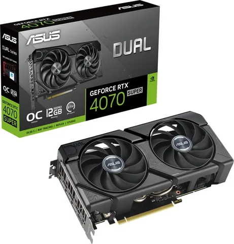 Видеокарта Asus GeForce RTX 4070 Super 12GB GDDR6X Dual EVO OC (DUAL-RTX4070S-O12G-EVO)