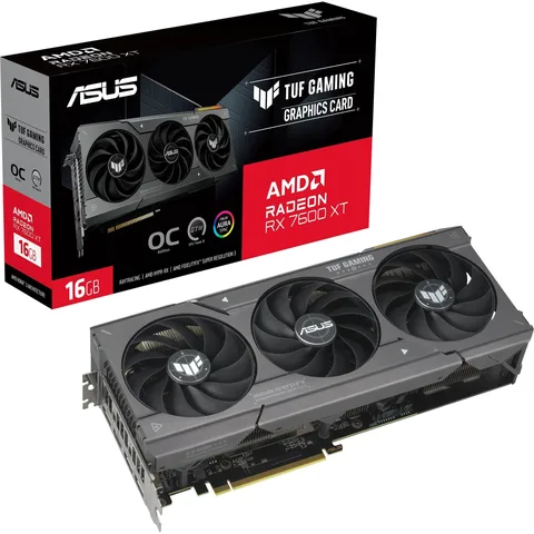 Видеокарта Asus AMD Radeon RX 7600 XT 16GB GDDR6 TUF Gaming OC (TUF-RX7600XT-O16G-GAMING)
