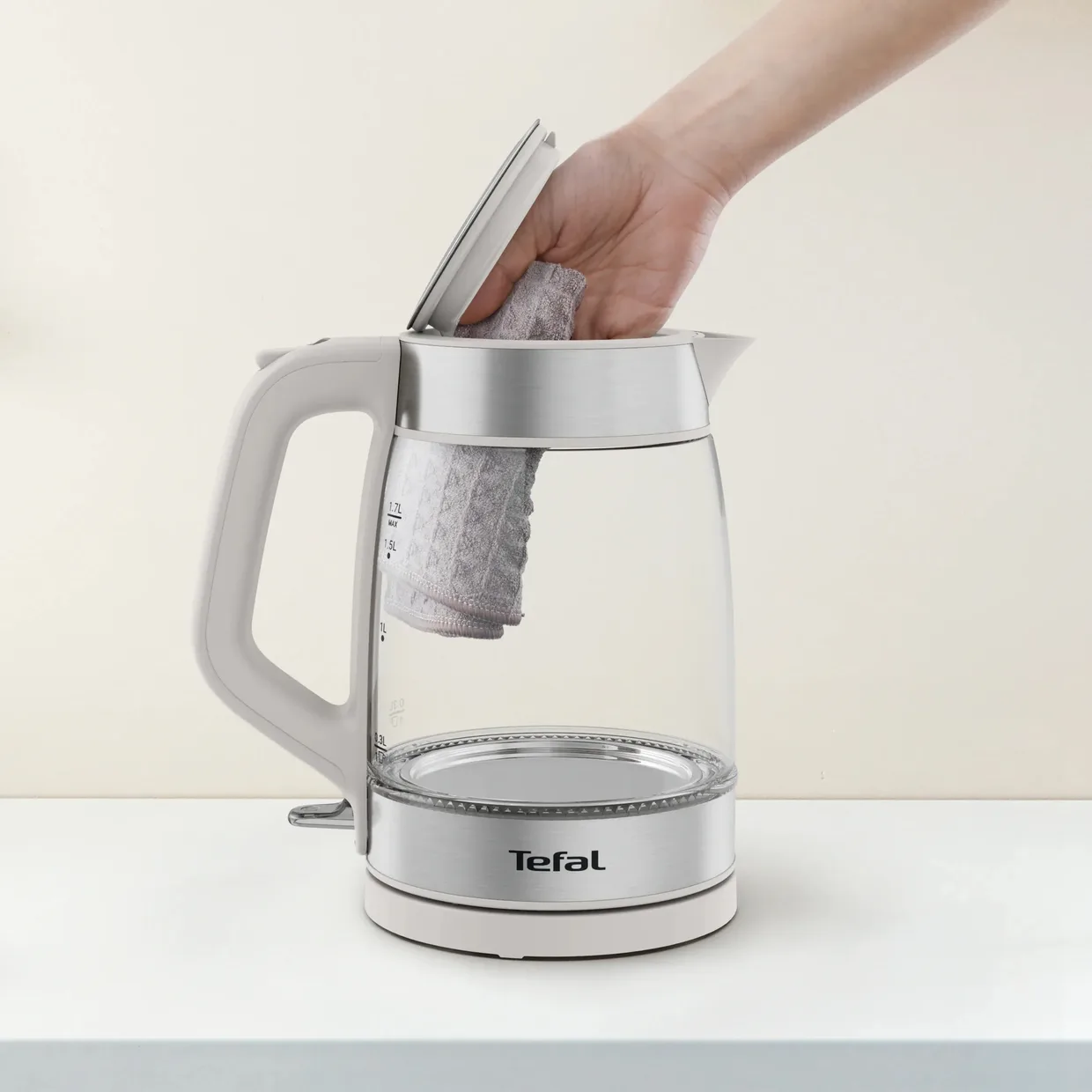 Электрочайник Tefal Glass Kettle KI605B30 — фото 5