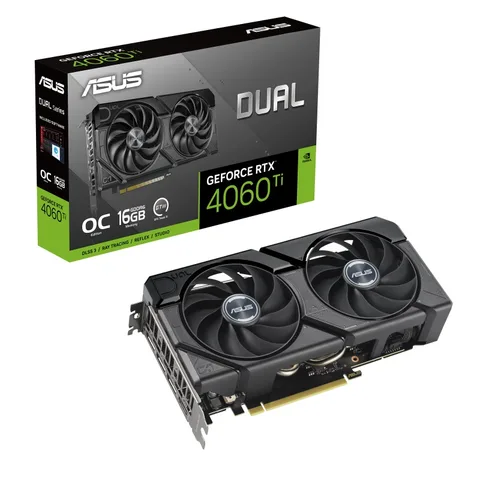 Видеокарта Asus GeForce RTX 4060 Ti 16GB GDDR6 Dual EVO OC (DUAL-RTX4060TI-O16G-EVO)