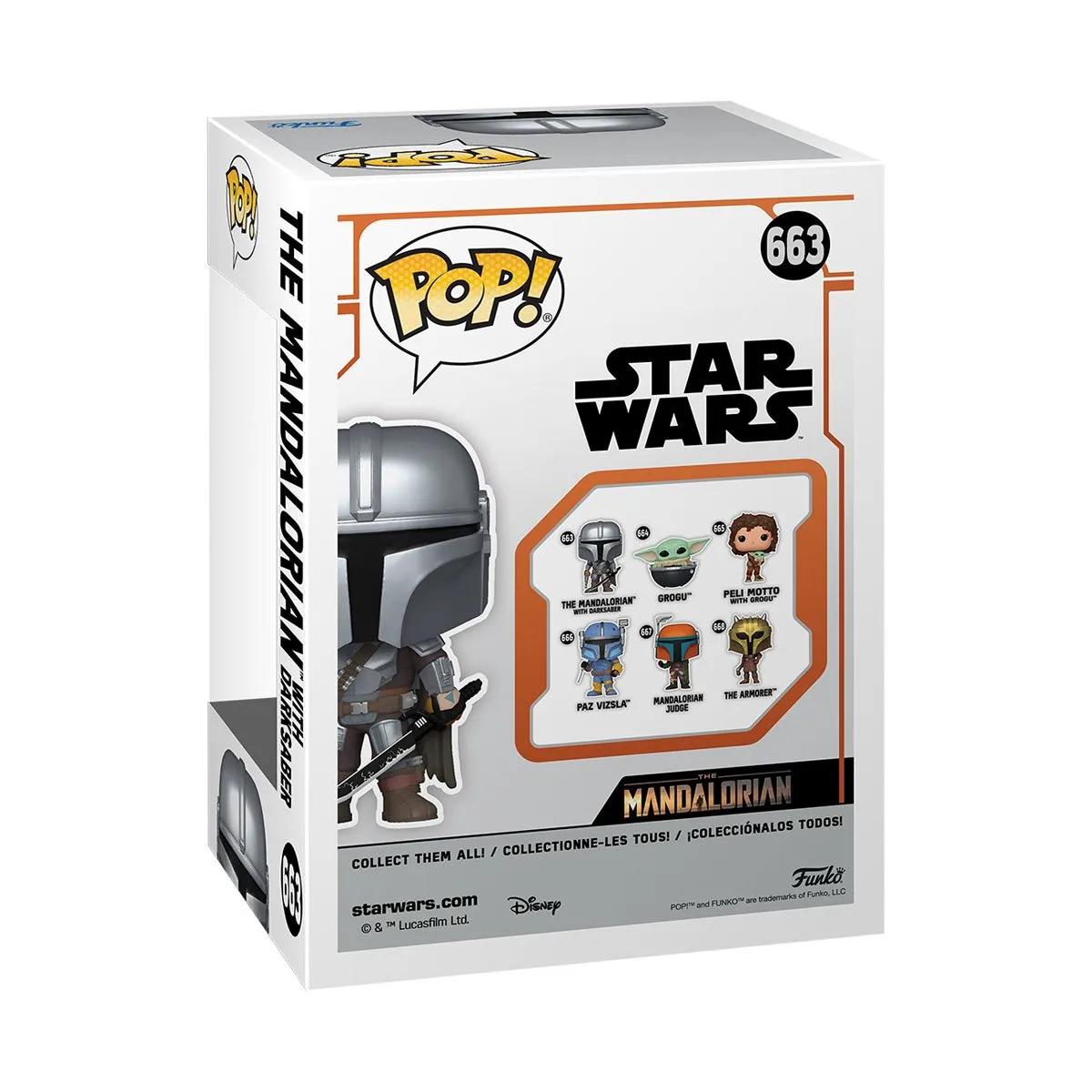 Фигурка Funko Pop! Star Wars: The Mandalorian – The Mandalorian #663 — фото 3