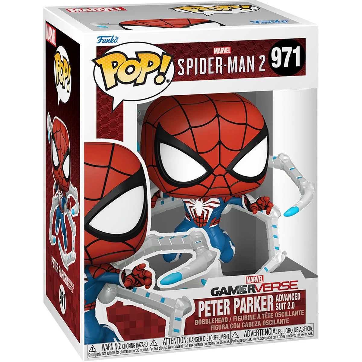 Фигурка Funko Pop! Marvel's Spider-Man 2 – Peter Parker (Advanced Suit 2.0) #971 — фото 2