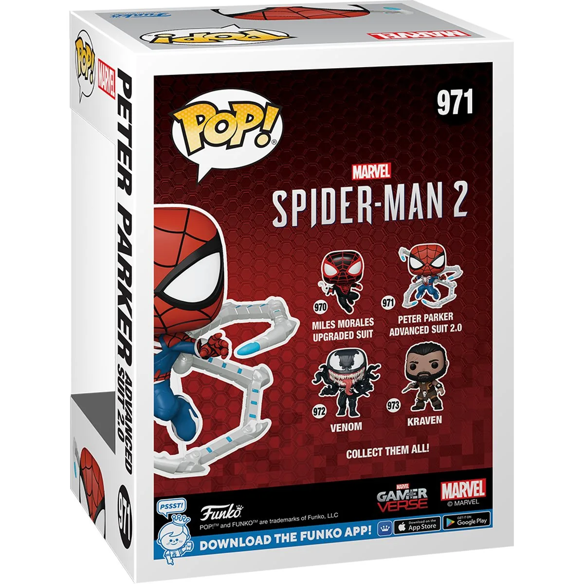 Фигурка Funko Pop! Marvel's Spider-Man 2 – Peter Parker (Advanced Suit 2.0) #971 — фото 3