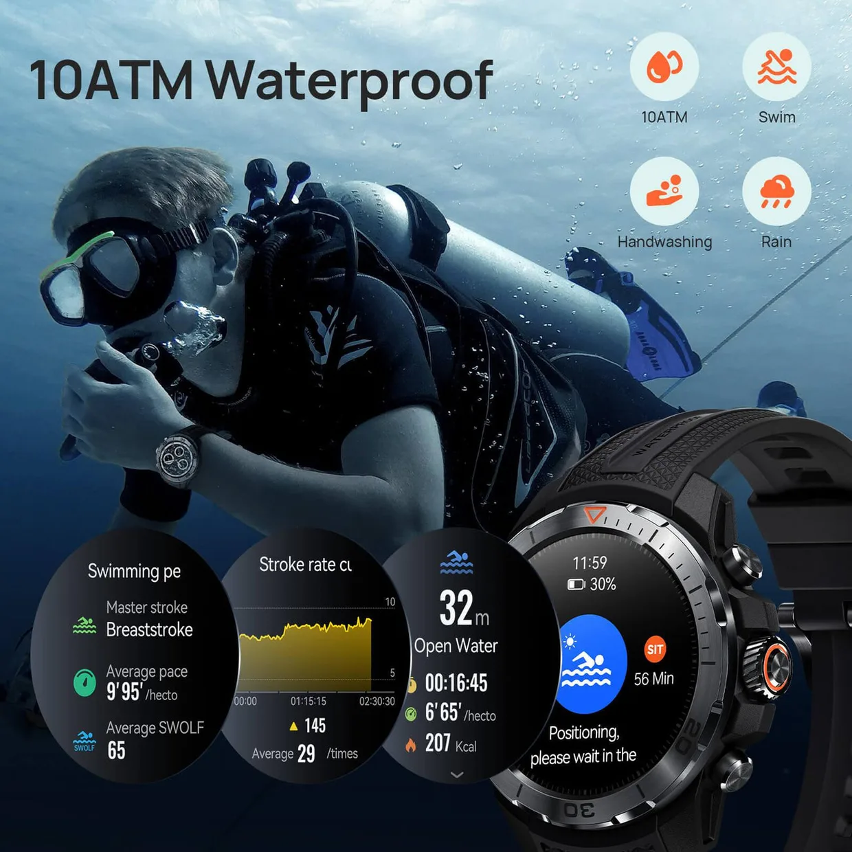 Смарт-часы Mibro GS Explorer 48 мм бежевый (XPAW017D) — фото 8