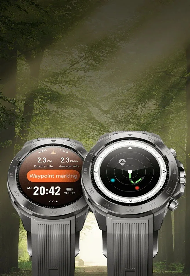 Смарт-часы Mibro GS Explorer S-Ti 48 мм титан, силиконовый ремешок (XPAW023TS) — фото 12