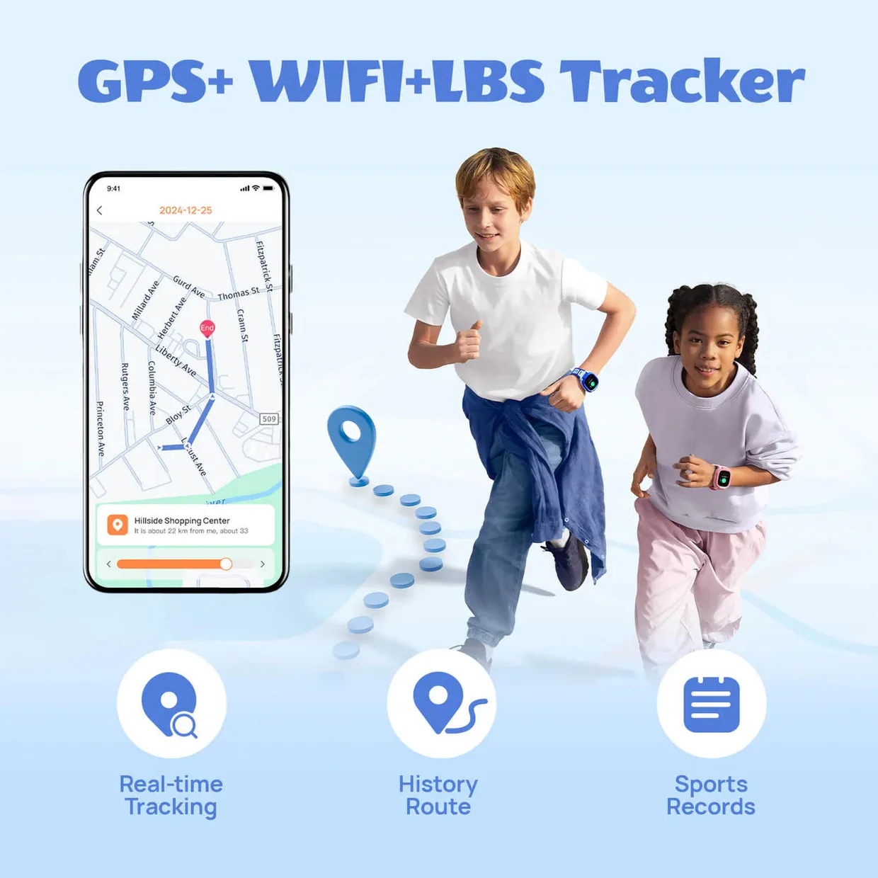 Детские смарт-часы с GPS Mibro Kids P6 розовый (XPSWP004P) — фото 10