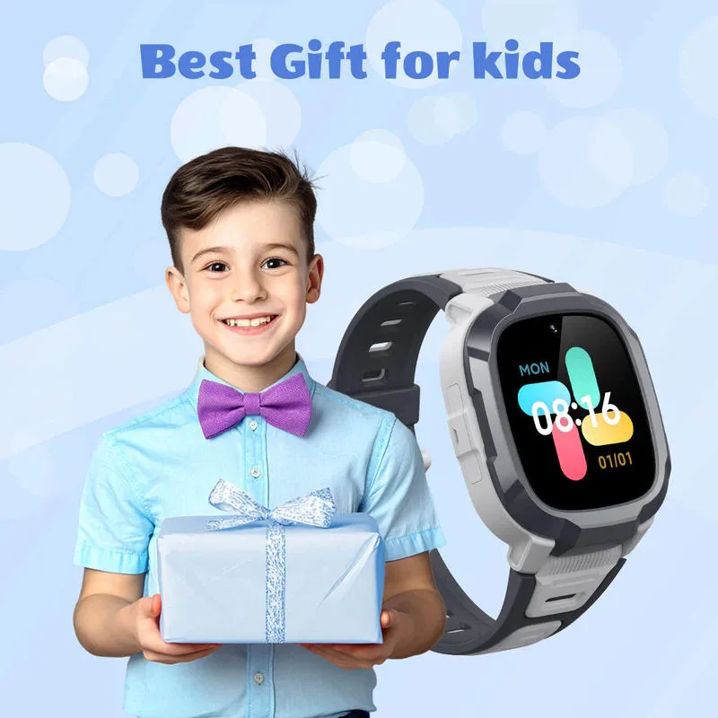 Детские смарт-часы с GPS Mibro Kids P6 серый (XPSWP004G) — фото 3