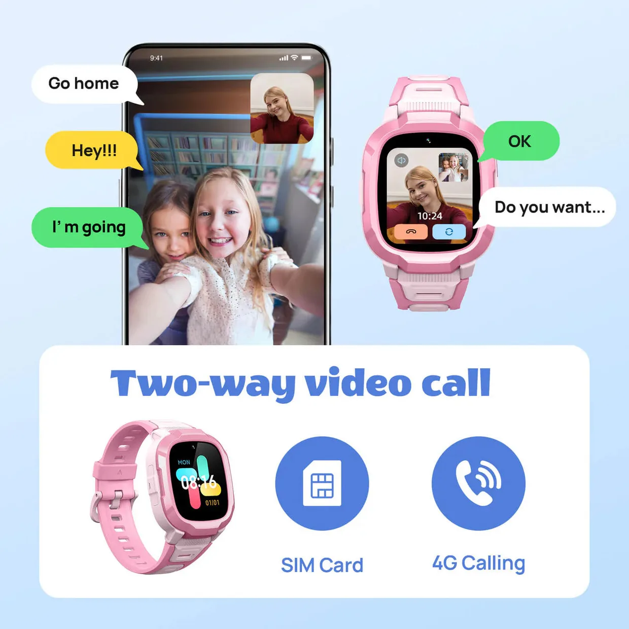Детские смарт-часы с GPS Mibro Kids P6 серый (XPSWP004G) — фото 6