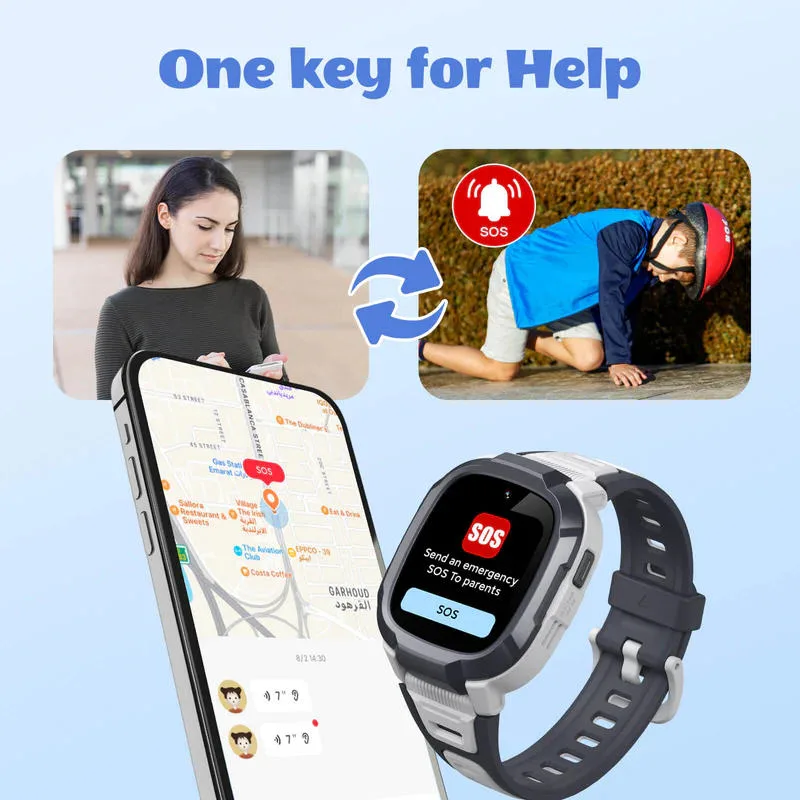 Детские смарт-часы с GPS Mibro Kids P6 синий (XPSWP004B) — фото 8