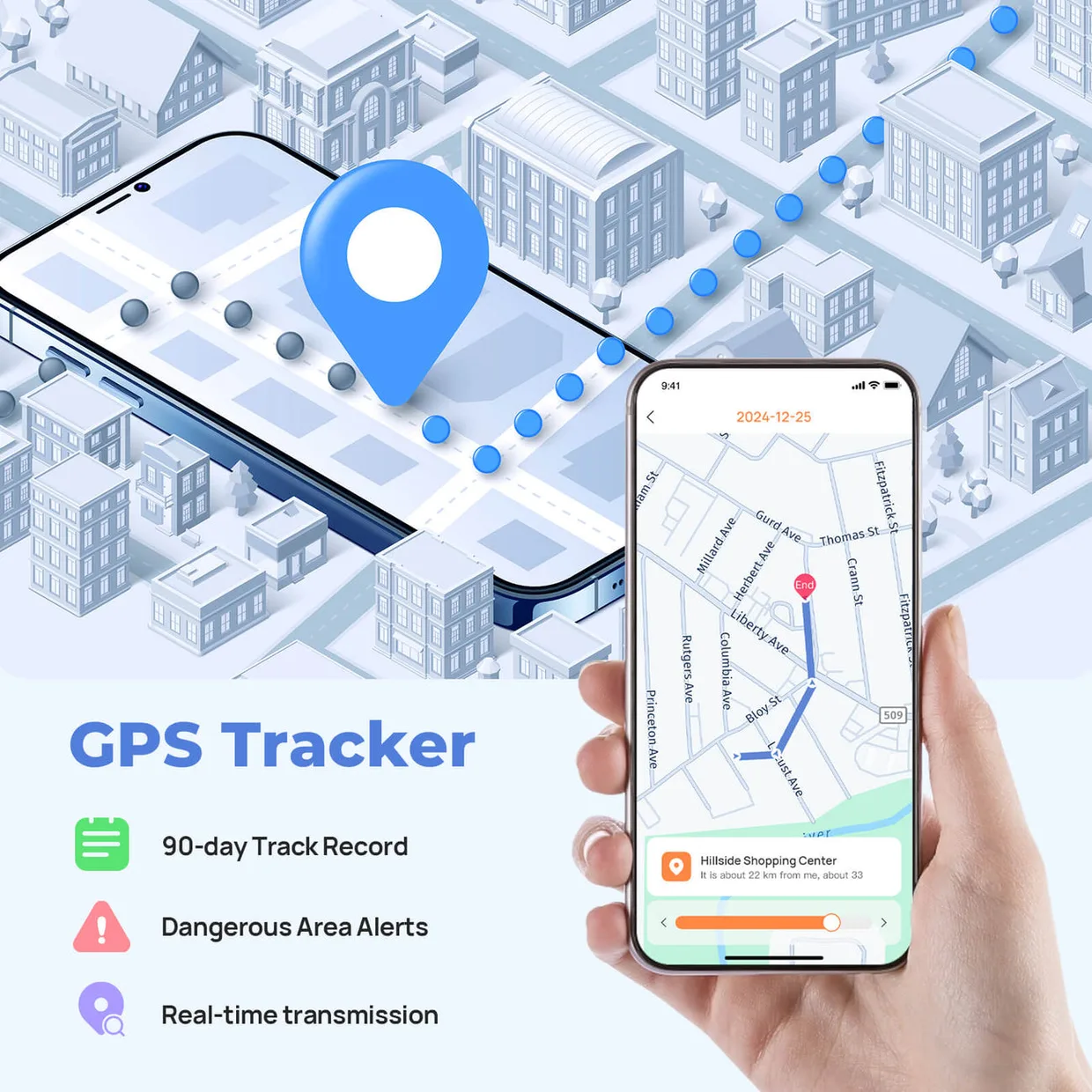 Детские смарт-часы с GPS Mibro Kids Z5 синий (XPSWZ002B) — фото 9