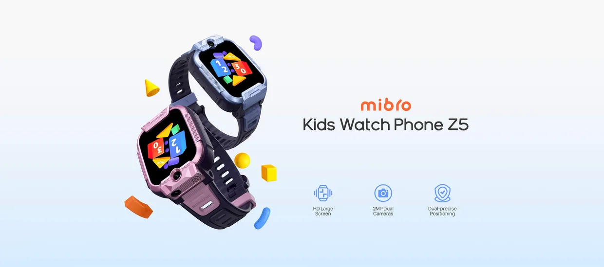 Дитячий смарт-годинник з GPS Mibro Kids Z5 рожевий (XPSWZ002P) — фото 2