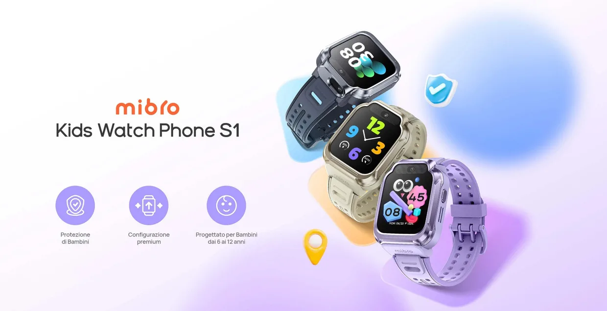 Детские смарт-часы с GPS Mibro Kids S1 сумеречный черный (XPSWY007B) — фото 2