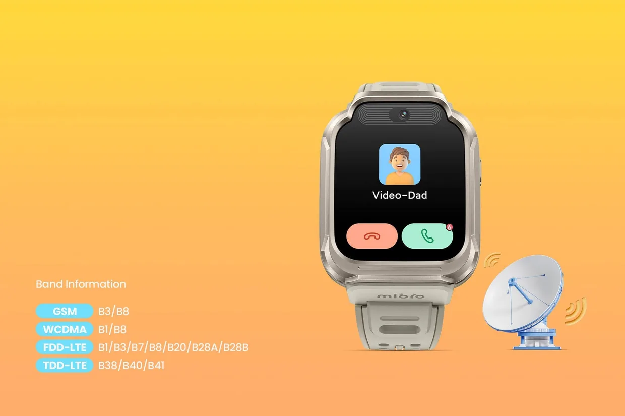 Детские смарт-часы с GPS Mibro Kids S1 песочно-золотой (XPSWY007D) — фото 6