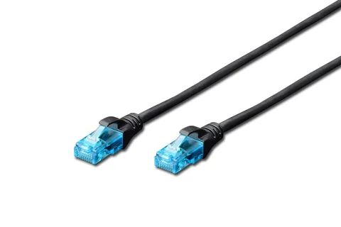 Патч-корд Digitus CAT 5e U/UTP 3 м черный (DK-1512-030/BL)