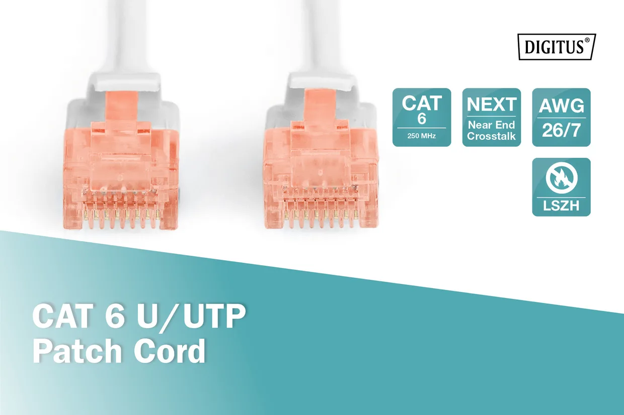 Патч-корд Digitus CAT 6 U/UTP 0,25 м серый (DK-1617-0025) — фото 3