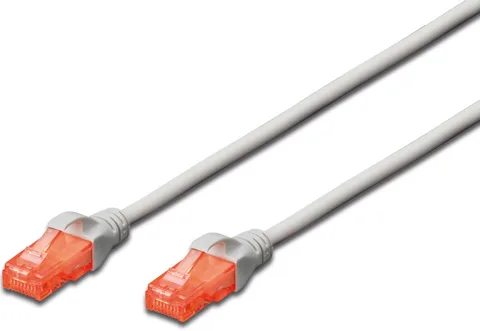 Патч-корд Digitus CAT 6 U/UTP 0,5 м серый (DK-1617-005)