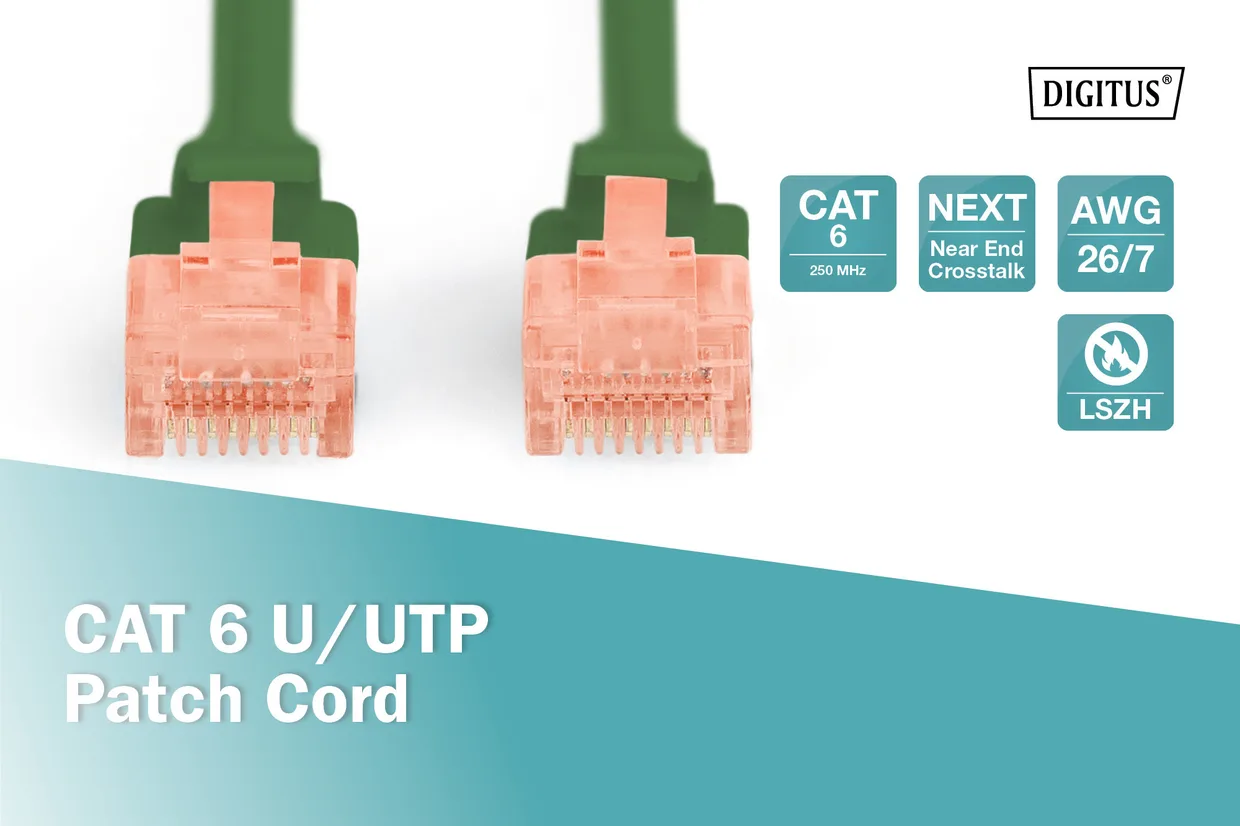 Патч-корд Digitus CAT 6 U/UTP 1 м зеленый (DK-1617-010/G) — фото 4