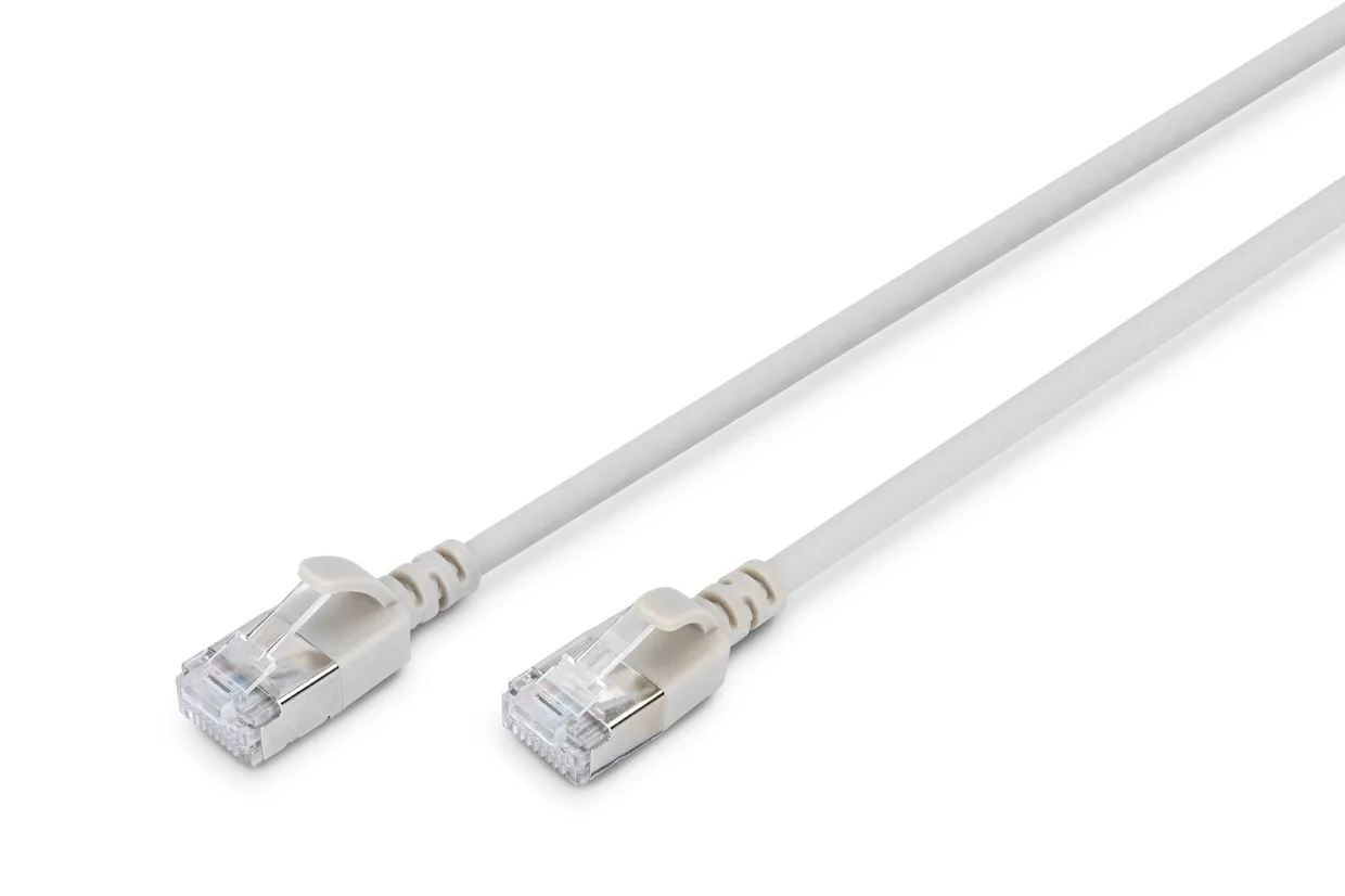 Патч-корд Digitus CAT 6A F/FTP Slim 10 м серый (DK-1632-A-100S)
