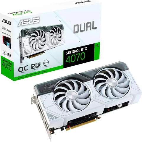 Видеокарта Asus GeForce RTX 4070 12GB GDDR6X Dual EVO White OC (DUAL-RTX4070-O12G-EVO-WHITE)
