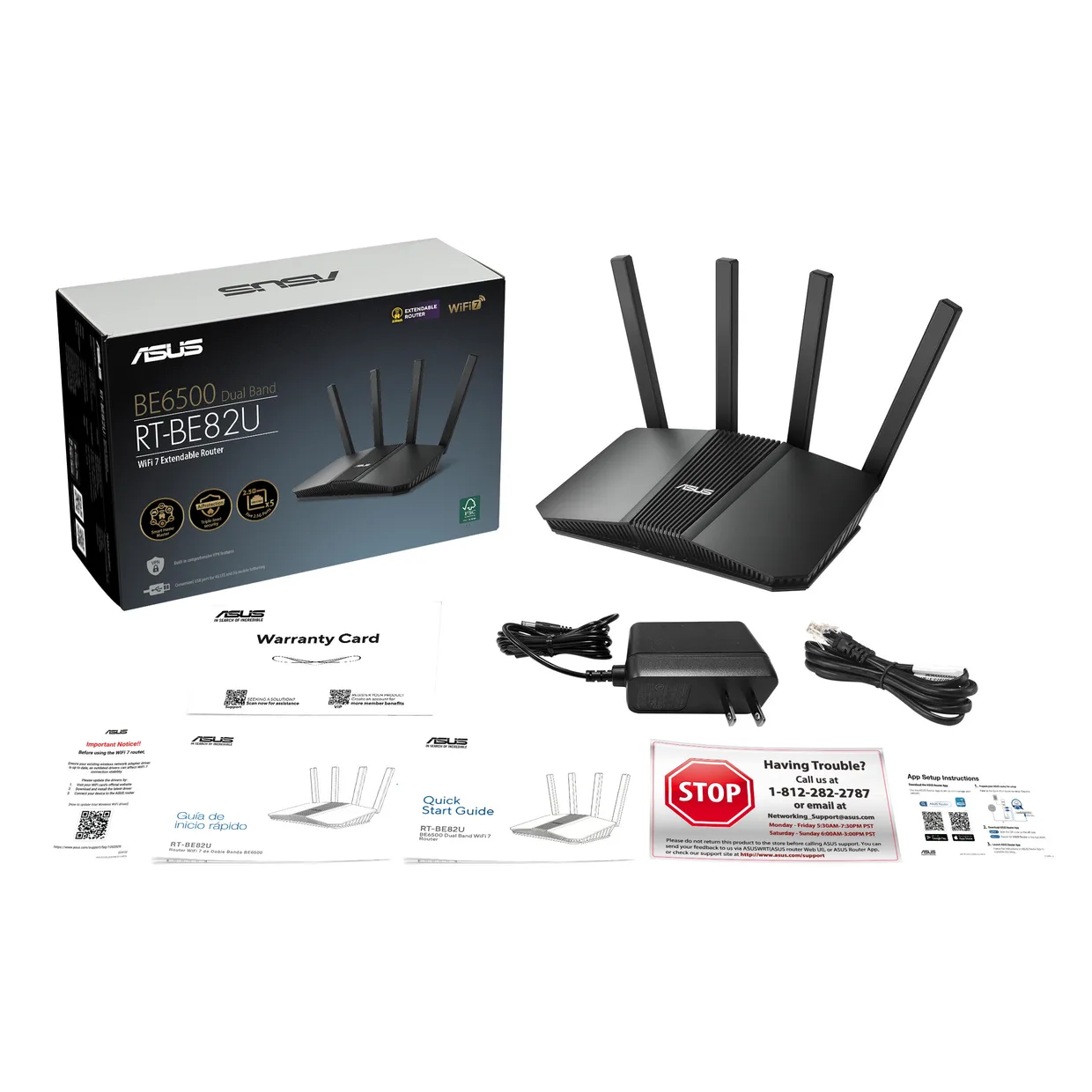 Wi-Fi роутер ASUS RT-BE82U черный — фото 2