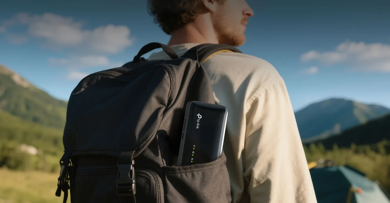 Мобільний 4G Wi-Fi роутер TP-Link M7005 чорний — фото 2