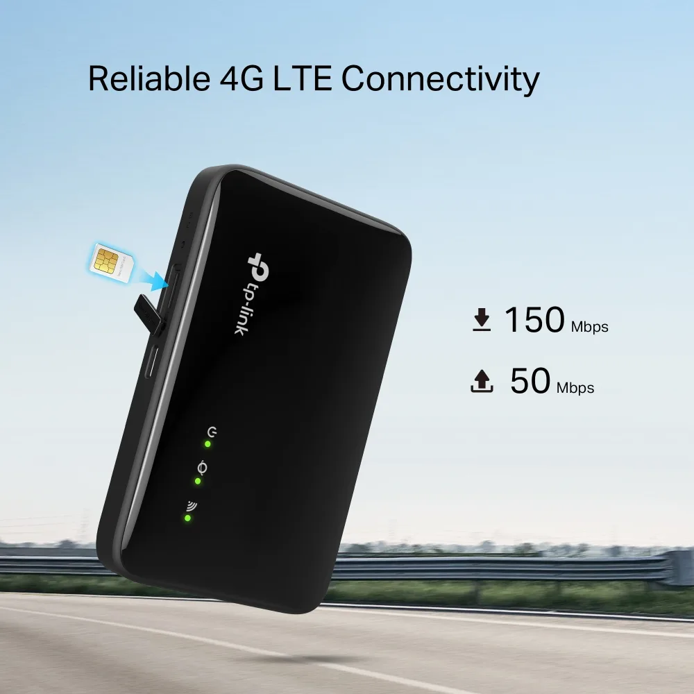 Мобільний 4G Wi-Fi роутер TP-Link M7005 чорний — фото 8