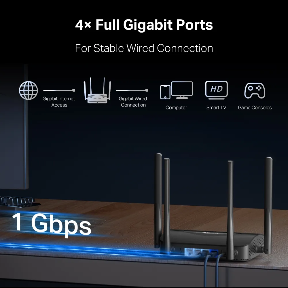 Wi-Fi роутер Mercusys MR25BE чорний — фото 9
