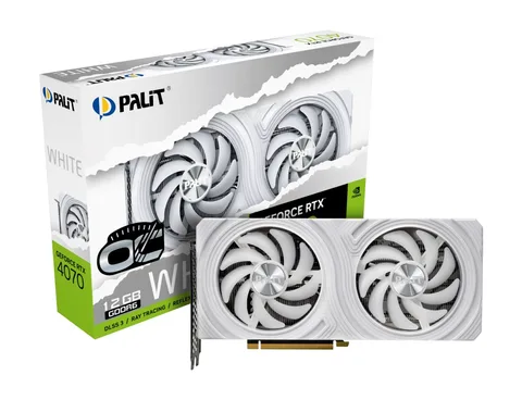 Видеокарта Palit GeForce RTX 4070 12GB GDDR6 White OC (NE64070S19K9-1048L)
