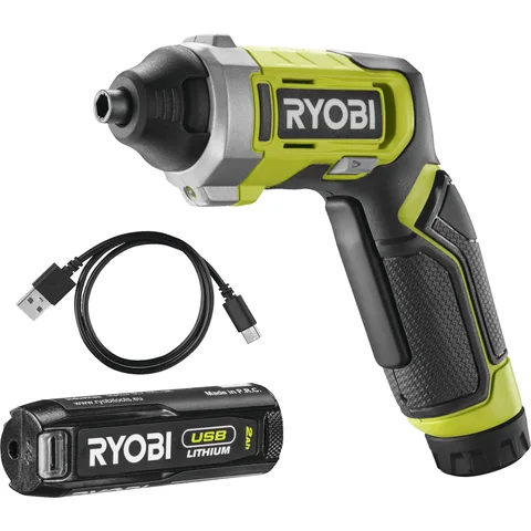 Отвертка аккумуляторная Ryobi USB Lithium RSD4-120T с АКБ 2 А·ч