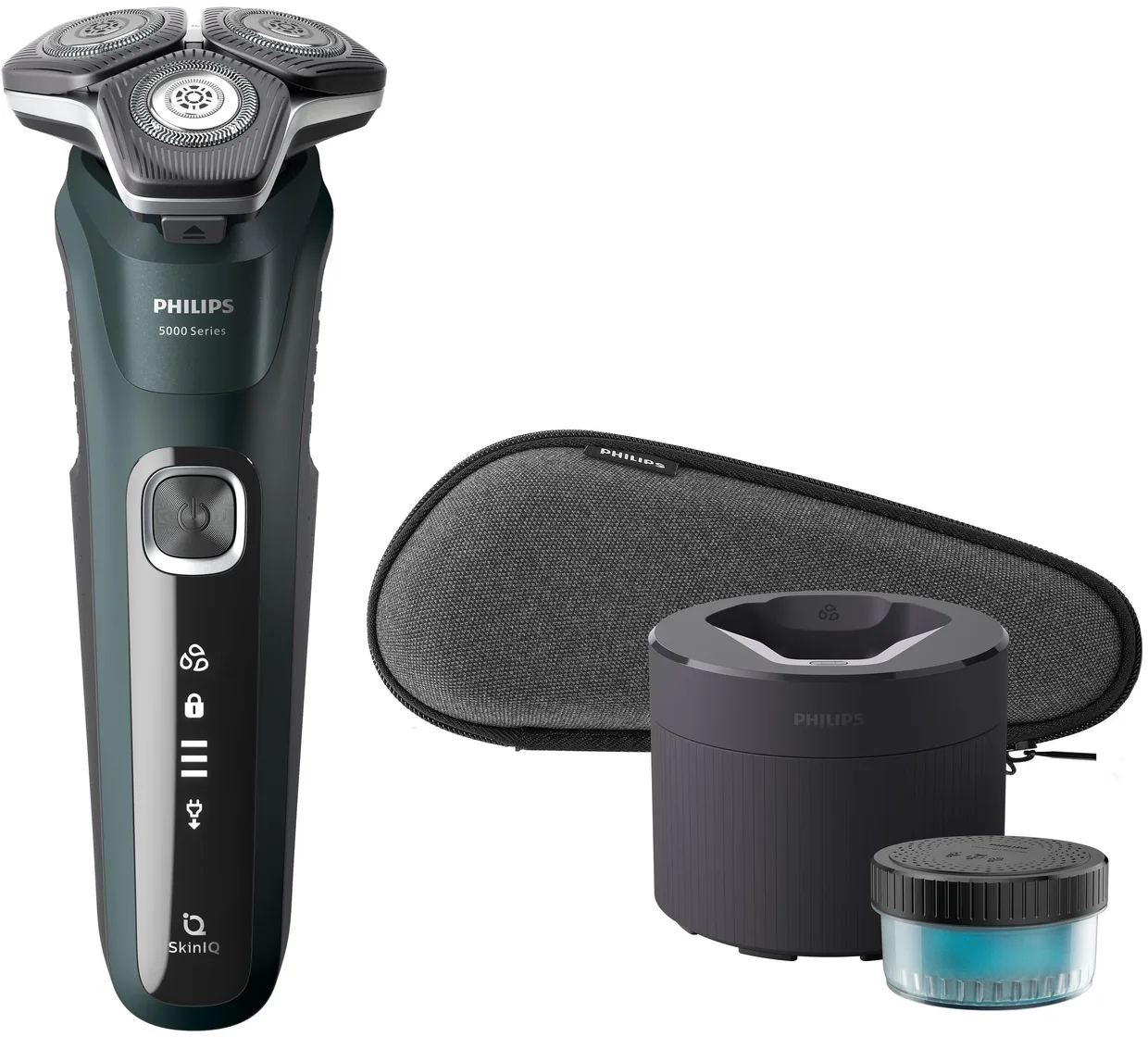 Электробритва Philips Series 5000 S5884/50 черно-зеленый — фото 3
