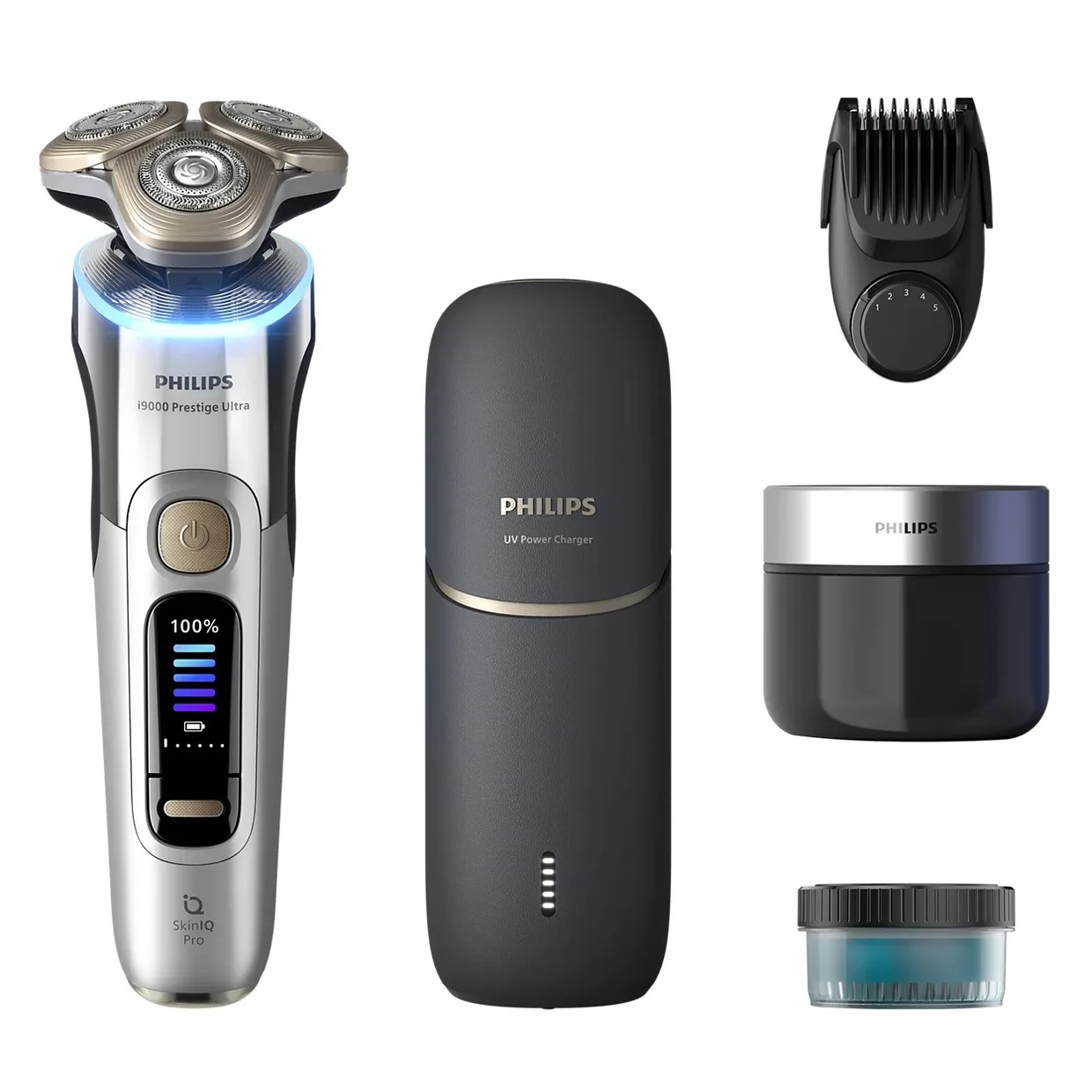 Электробритва Philips Series i9000 Prestige Ultra XP9404/46 серебристый