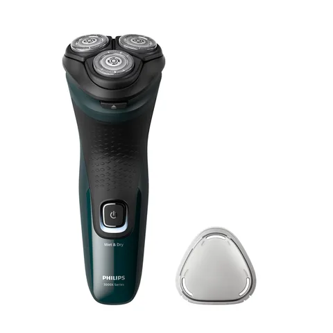 Электробритва Philips Series 3000X X3002/00 черно-зеленый