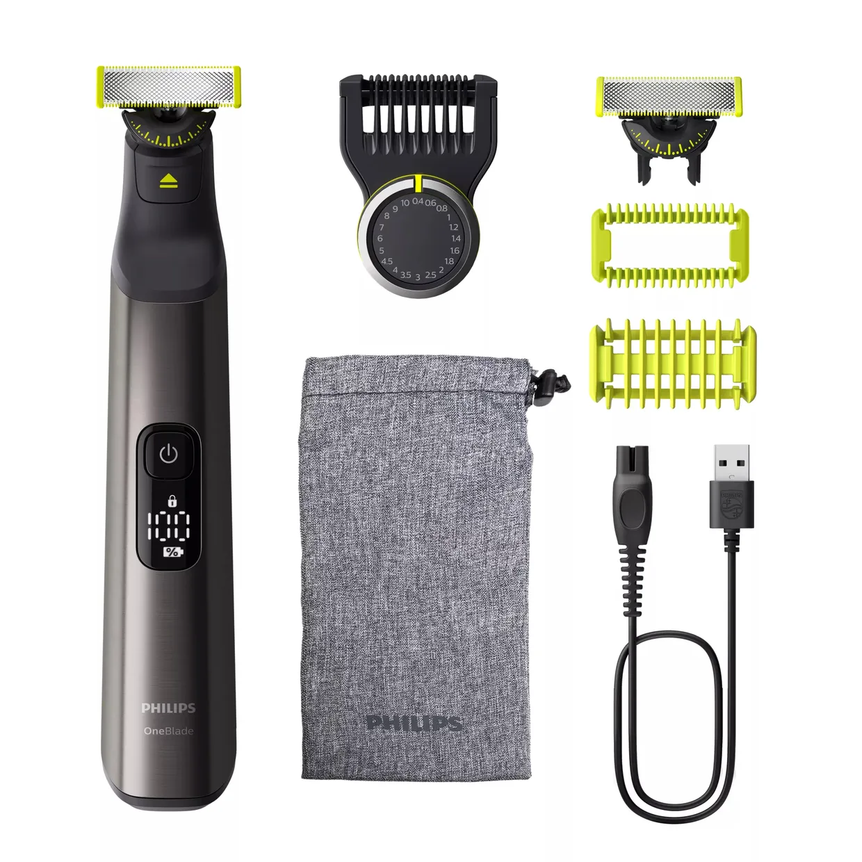 Электробритва-триммер Philips OneBlade Pro 360 QP6552/15 черный
