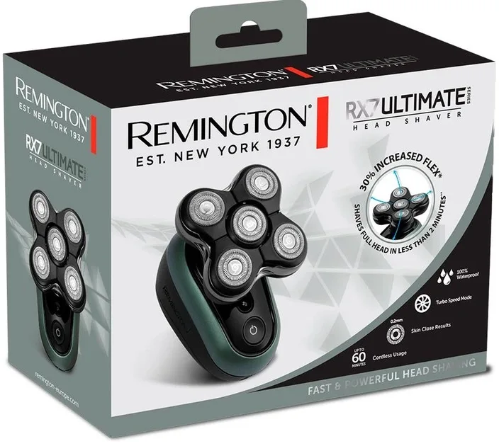 Электробритва для головы Remington Ultimate Series RX7 XR1600 черно-зеленый — фото 9