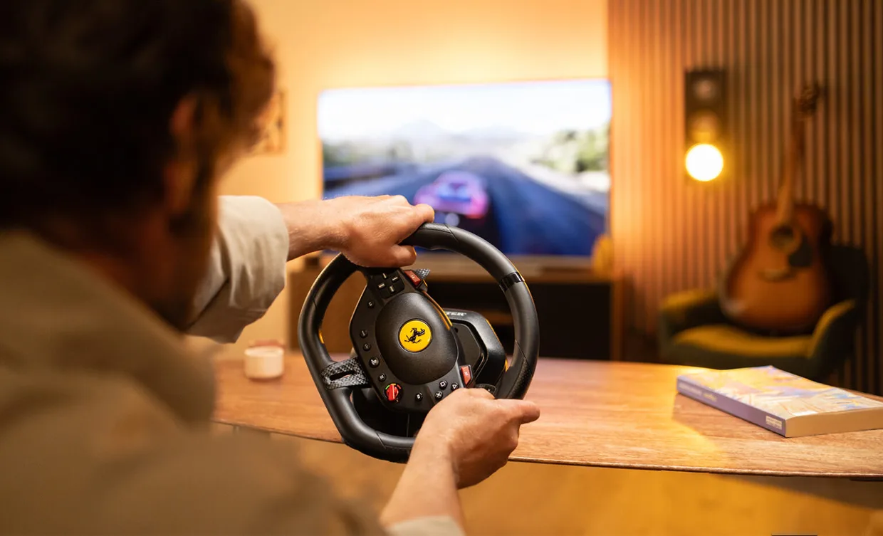 Руль с педалями Thrustmaster T98-P Ferrari 296 GTB для PS5/PS4/ПК — фото 3