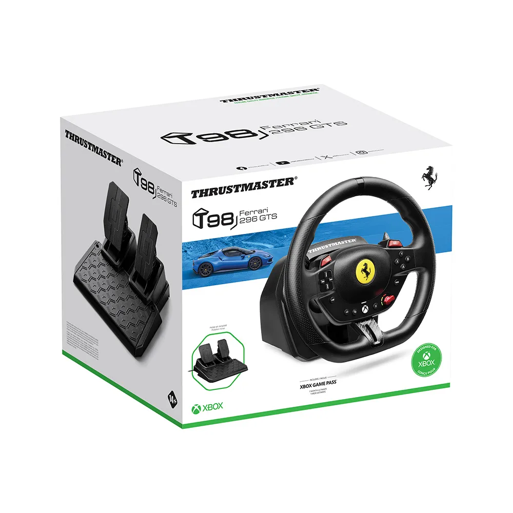 Руль с педалями Thrustmaster T98-X Ferrari 296 GTS для Xbox/ПК — фото 13
