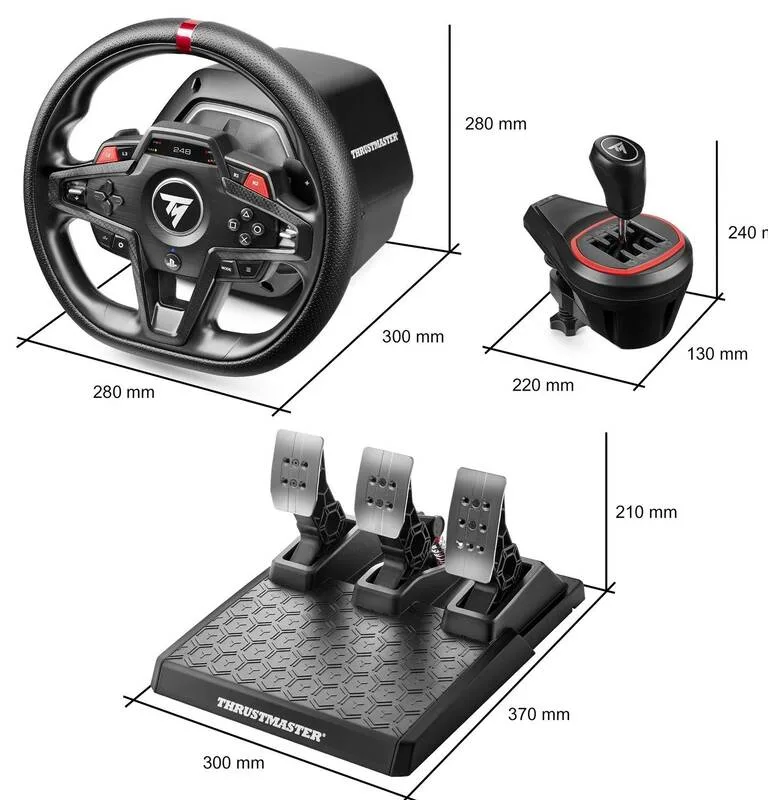 Комплект Thrustmaster T248R Shifter Pack (кермо, педалі, коробка передач) для PS5/ПК — фото 11