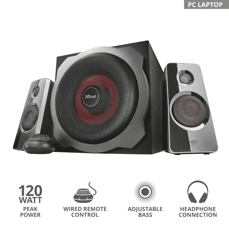 Акустическая система Trust GXT 38 Tytan 2.1 Ultimate Bass — фото 8