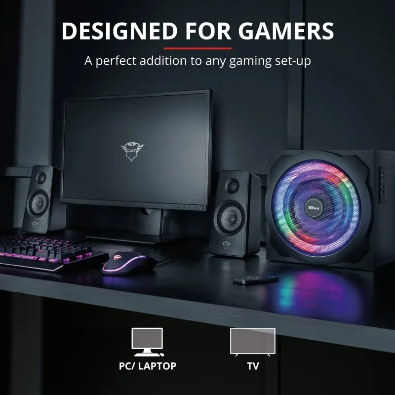Акустическая система Trust GXT 629 Tytan 2.1 RGB — фото 12
