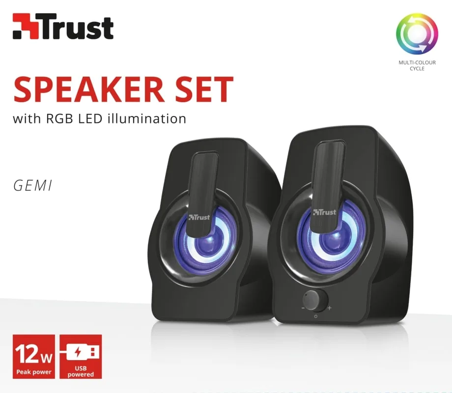 Акустическая система Trust Gemi 2.0 RGB — фото 7