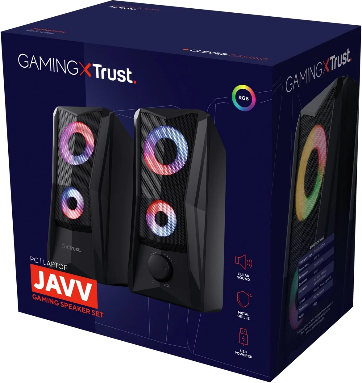 Акустическая система Trust GXT 606 Javv 2.0 RGB — фото 7